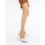 Pantofi dama cu toc auriu deschis din material textil Andera, 2 - Kalapod.net