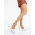 Pantofi dama cu toc auriu deschis din material textil Andera, 3 - Kalapod.net