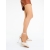 Pantofi dama cu toc sampanie din material textil Alura, 2 - Kalapod.net