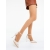 Pantofi dama cu toc sampanie din material textil Alura, 3 - Kalapod.net