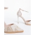 Pantofi dama cu toc sampanie din material textil Alura, 6 - Kalapod.net