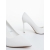 Pantofi dama cu toc albi din material textil Finja, 6 - Kalapod.net