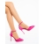 Pantofi dama cu toc roz din material textil Zerina, 2 - Kalapod.net