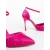 Pantofi dama cu toc roz din material textil Zerina, 6 - Kalapod.net