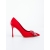Pantofi dama cu toc rosii din material textil Hisoria, 5 - Kalapod.net