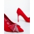 Pantofi dama cu toc rosii din material textil Hisoria, 6 - Kalapod.net