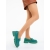 Mocasini dama verzi din material textil Karishma - Kalapod.net
