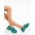 Mocasini dama verzi din material textil Karishma, 3 - Kalapod.net