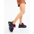 Pantofi sport dama negri cu roz din piele ecologica si material textil Diania - Kalapod.net