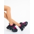 Pantofi sport dama negri cu roz din piele ecologica si material textil Diania, 3 - Kalapod.net