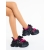 Pantofi sport dama negri cu roz din piele ecologica si material textil Diania, 4 - Kalapod.net