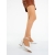 Pantofi dama albi cu toc din material textil Santura, 3 - Kalapod.net