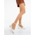 Pantofi dama albi cu toc din material textil Santura, 4 - Kalapod.net