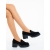 Mocasini dama negri din material textil Lahari, 4 - Kalapod.net