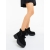 Ghete dama cu platforma negre din material textil Binita, 2 - Kalapod.net