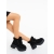 Ghete dama cu platforma negre din material textil Binita, 3 - Kalapod.net
