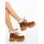 Ghete dama cu platforma camel din material textil Binita, 4 - Kalapod.net