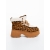 Ghete dama cu platforma camel din material textil Binita, 5 - Kalapod.net