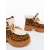 Ghete dama cu platforma camel din material textil Binita, 6 - Kalapod.net