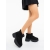 Ghete dama negre din material textil Divisha - Kalapod.net