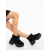 Ghete dama negre din material textil Divisha, 3 - Kalapod.net