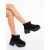 Ghete dama negre din material textil Divisha, 4 - Kalapod.net