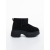 Ghete dama negre din material textil Divisha, 5 - Kalapod.net