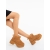 Ghete dama camel din material textil Divisha, 4 - Kalapod.net