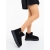 Ghete dama negre din material textil Ekisha - Kalapod.net