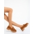 Mocasini dama camel din material textil Henia, 4 - Kalapod.net