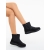 Ghete dama negre din material textil Farzana, 4 - Kalapod.net
