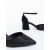 Pantofi dama cu toc negri din material textil Lajita, 6 - Kalapod.net