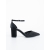 Pantofi dama cu toc negri din material textil Stassi, 5 - Kalapod.net
