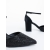 Pantofi dama cu toc negri din material textil Stassi, 6 - Kalapod.net