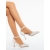 Pantofi dama cu toc bej din piele ecologica Amelita, 4 - Kalapod.net