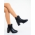 Botine dama cu toc negre din piele ecologica Rajani, 4 - Kalapod.net