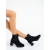Botine  dama cu toc negre din material textil Rajani, 3 - Kalapod.net