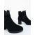 Botine  dama cu toc negre din material textil Rajani, 6 - Kalapod.net