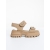 Sandale dama cu platforma bej inchis din piele ecologica Levela, 5 - Kalapod.net Sandale dama cu platforma bej inchis din piele ecologica Levela, 5 - Kalapod.net