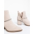 Botine dama cu toc bej din material textil Dampera, 6 - Kalapod.net