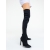 Cizme dama cu toc negre din material textil Solena, 2 - Kalapod.net