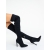 Cizme dama cu toc negre din material textil Solena, 3 - Kalapod.net
