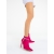 Botine dama cu toc roz din material textil Inara, 2 - Kalapod.net