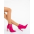 Botine dama cu toc roz din material textil Inara, 3 - Kalapod.net