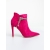 Botine dama cu toc roz din material textil Inara, 5 - Kalapod.net