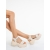 Sandale dama cu platforma bej din piele ecologica Hanika - Kalapod.net Sandale dama cu platforma bej din piele ecologica Hanika - Kalapod.net