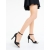 Sandale dama cu toc negre din material textil Mischa, 2 - Kalapod.net