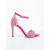 Sandale dama cu toc roz din material textil Mischa, 5 - Kalapod.net