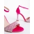 Sandale dama cu toc fucsia  din material textil Corey, 6 - Kalapod.net Sandale dama cu toc fucsia  din material textil Corey, 6 - Kalapod.net
