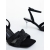 Sandale dama cu toc negre din material textil Kaya, 6 - Kalapod.net